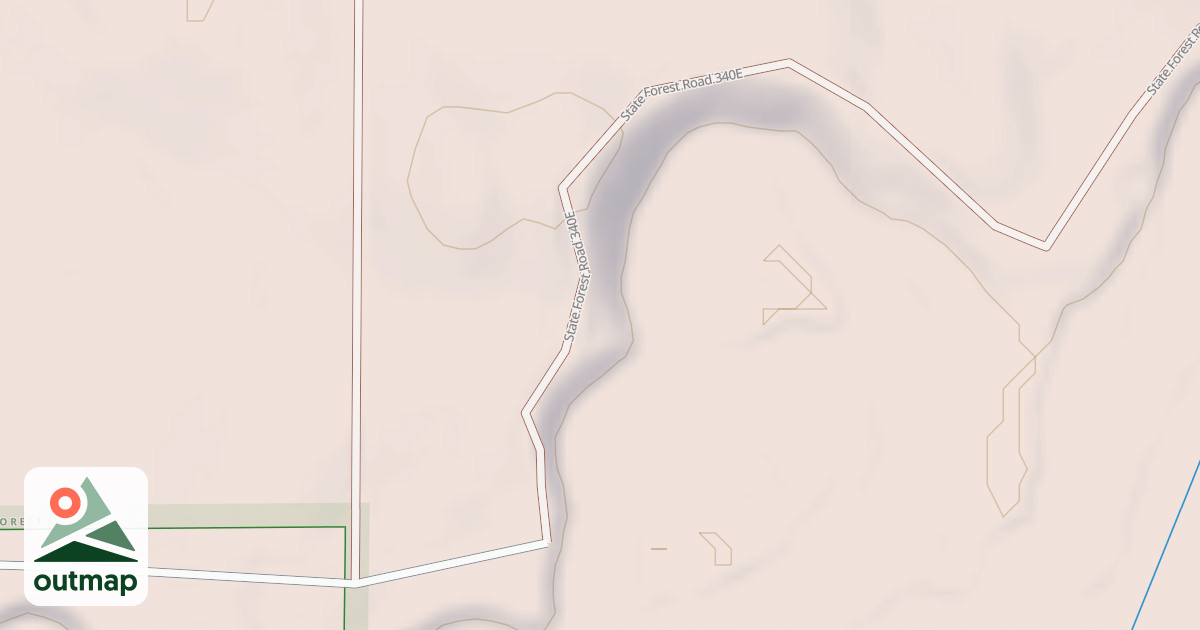 Map of General C.C. Andrews State Forest Trails