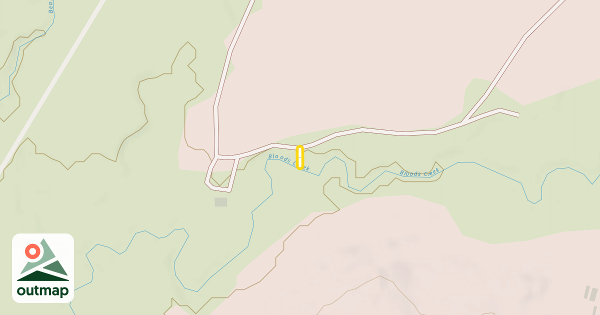 Map of Bloods Creek