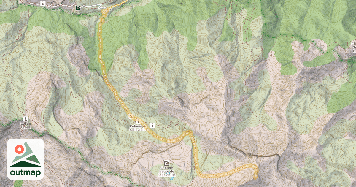 Map of Mont Mounier — Roya
