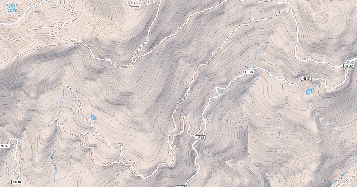 Map preview of BLUE INDIAN