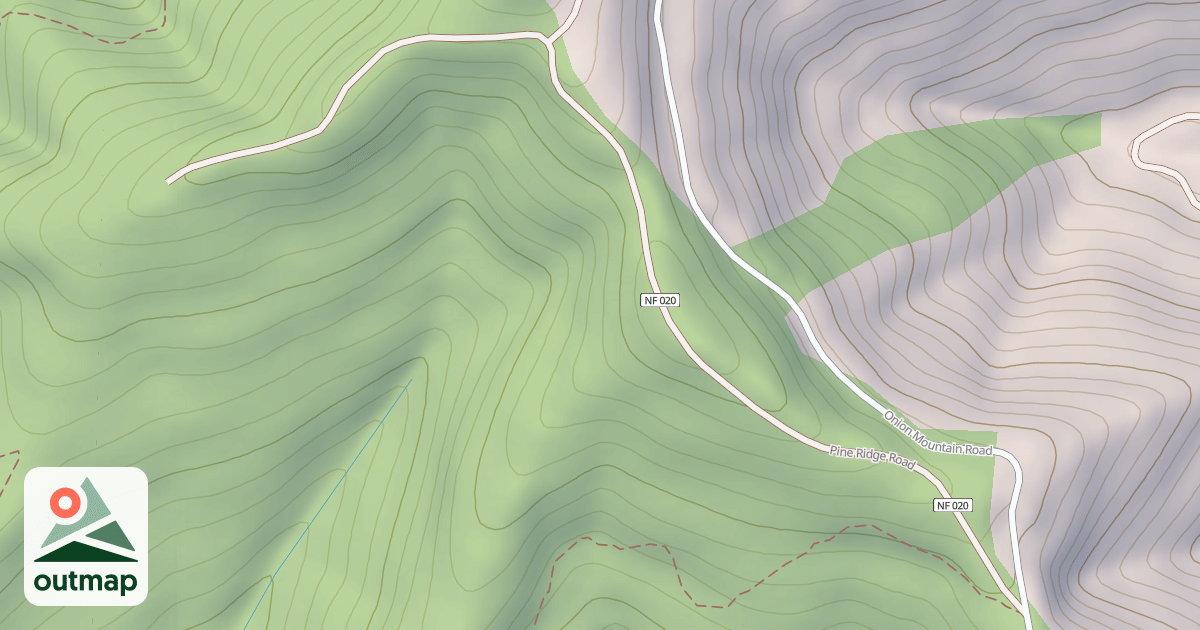 Map of PINE RIDGE