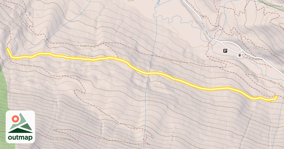 Map of Ferrins Trail
