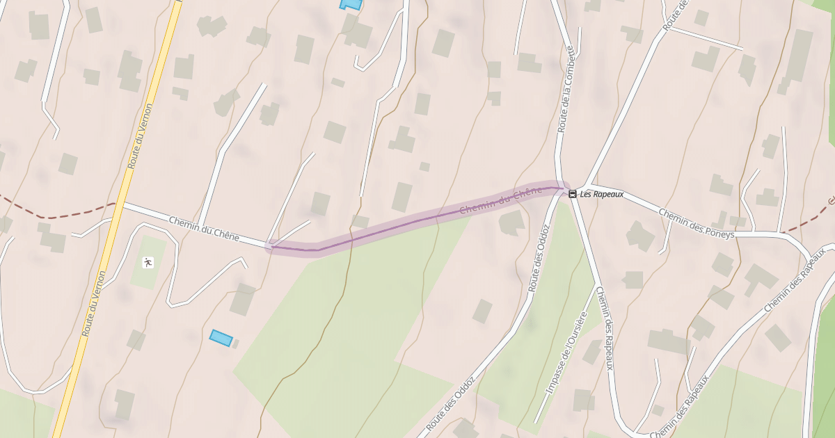 Map preview of Chemin du Chêne