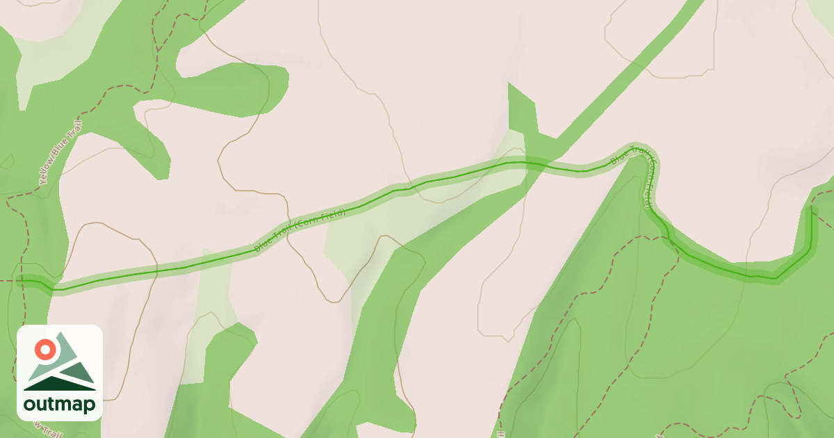 Map of Blue Trail (Corn Field)