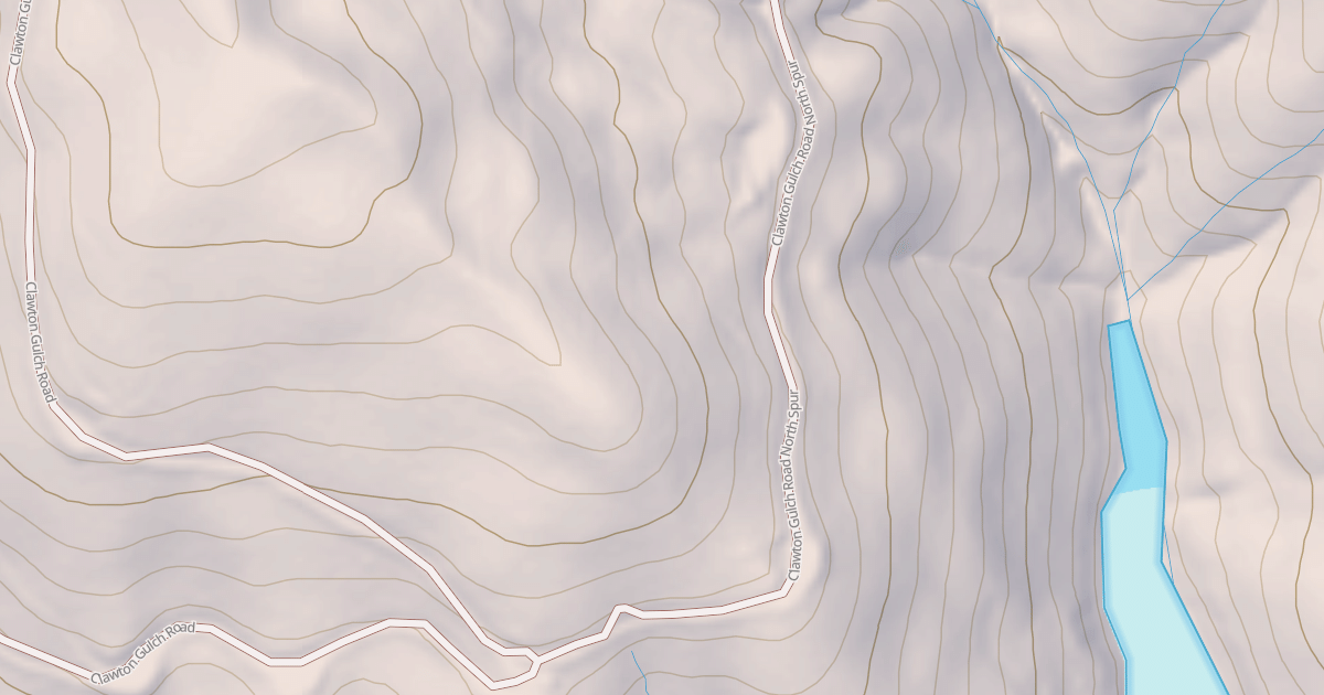 Map preview of CLAWTON GULCH N SPUR