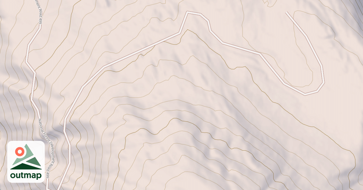 Map of Garry Lookout Spur