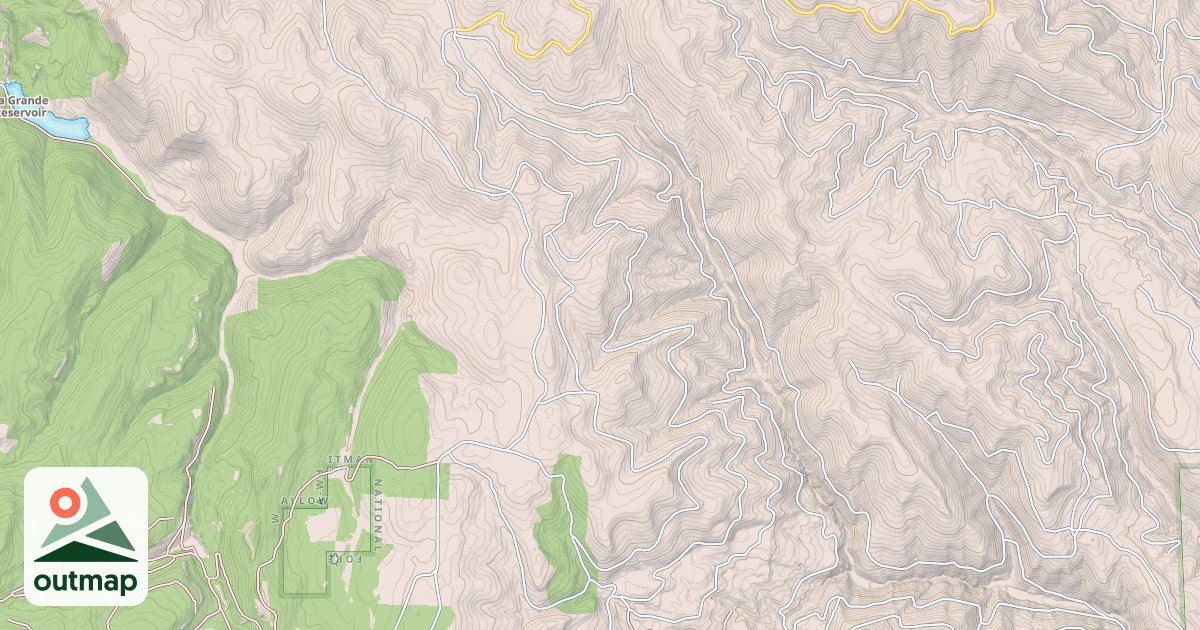 Map of USFS National Forest System Roads {9E9E73B7-B461-4B32-8316-2987E216E487}