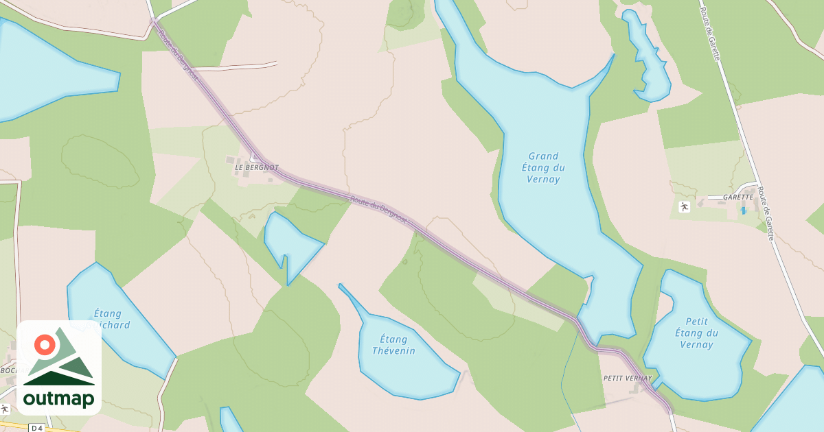 Map of Route du Bergnost