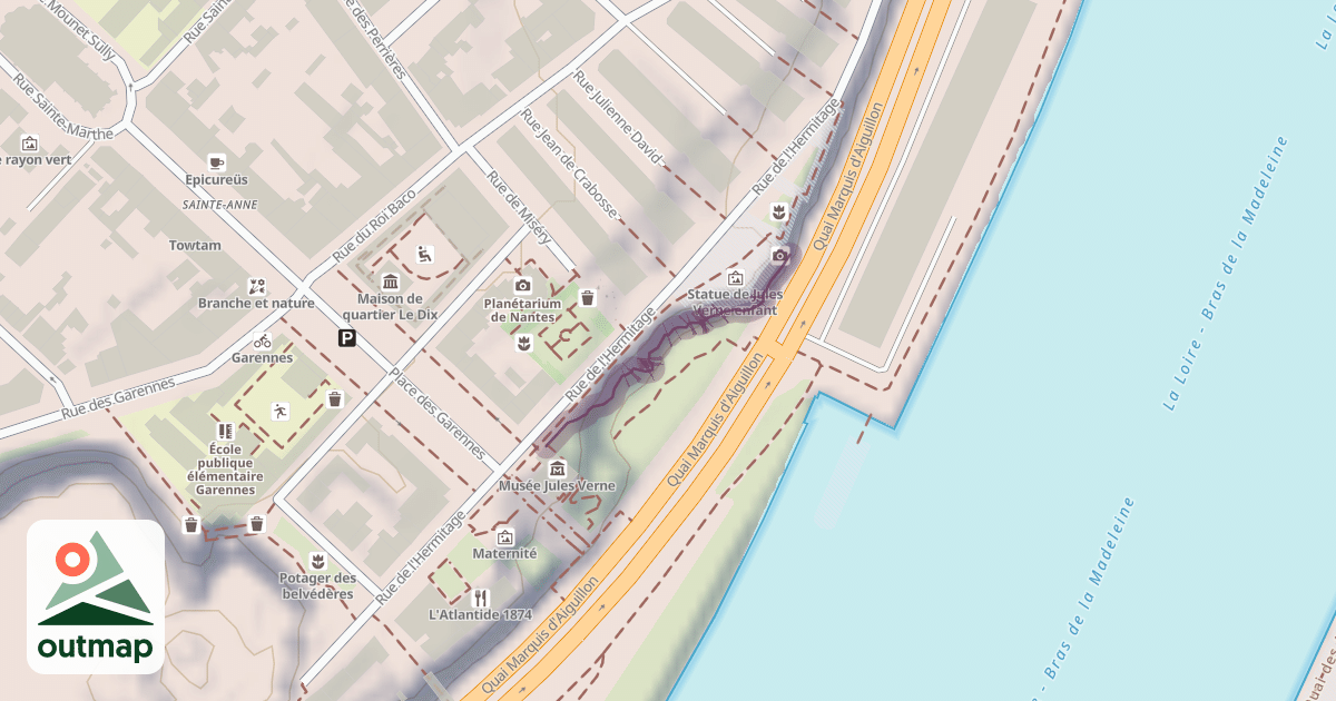 Map of Climbing Crag