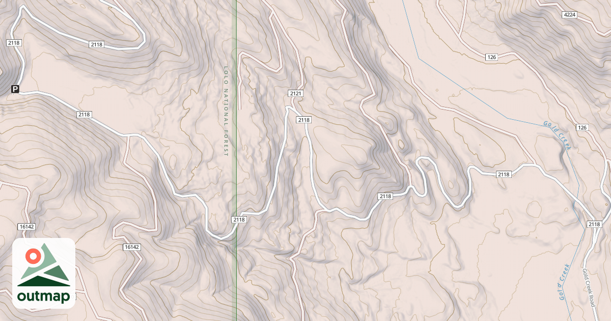 Map of GOLD RIDGE