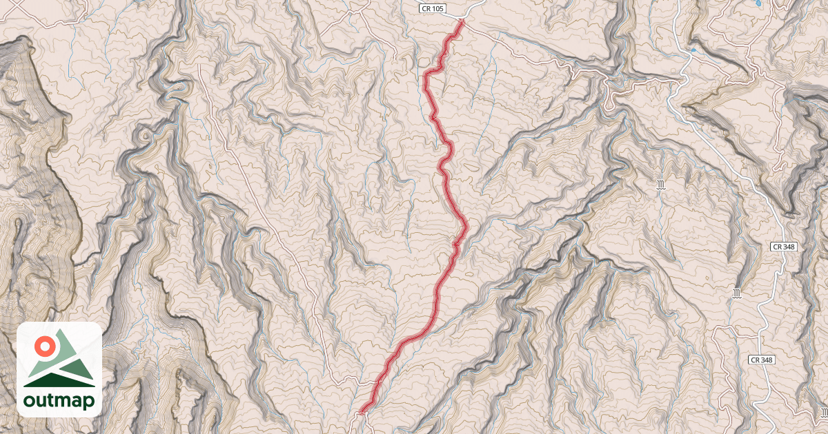 Map of Top Of The World Trail