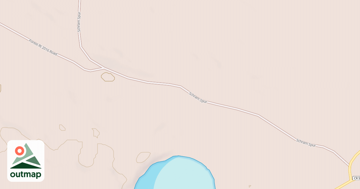 Map of SCHRAM SPUR LANE SOUTHEAST