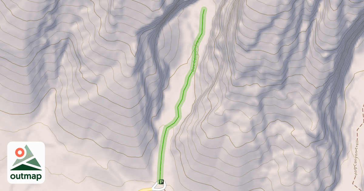 Map of Box Canyon Trail