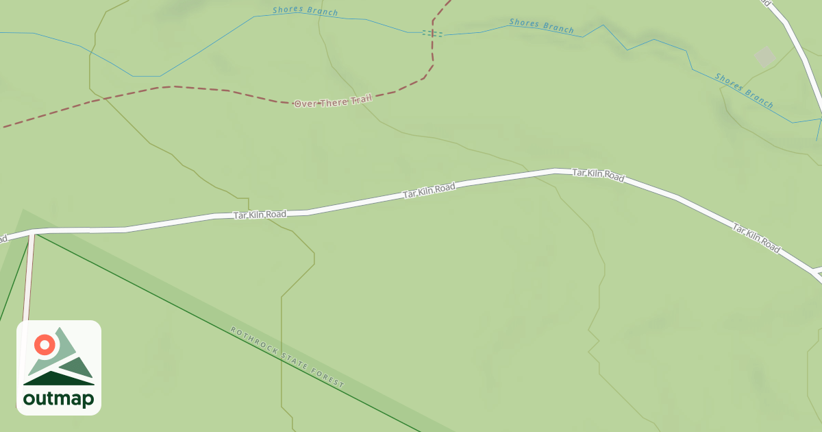 Map of Rothrock State Forest Trough Creek Snowmobile Trails