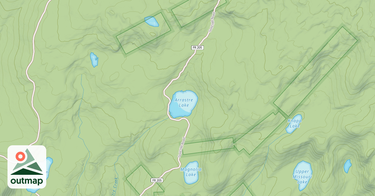 Map of GOLD HILL