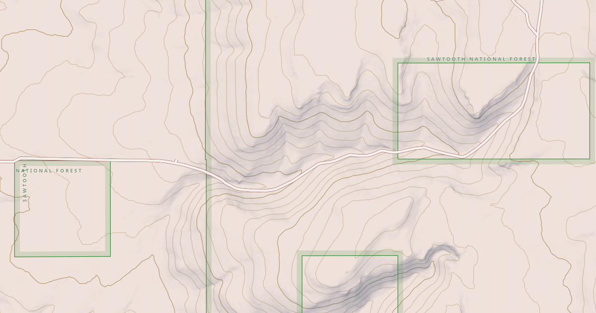 Map preview of NORTH FORK