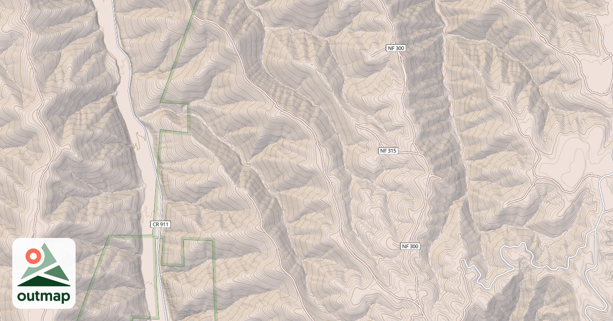 Map of RATTLESNAKE RDG.