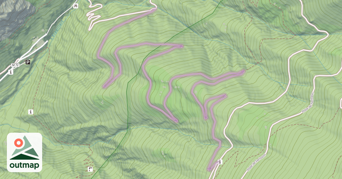 Map of Piste de Serre de Guignon