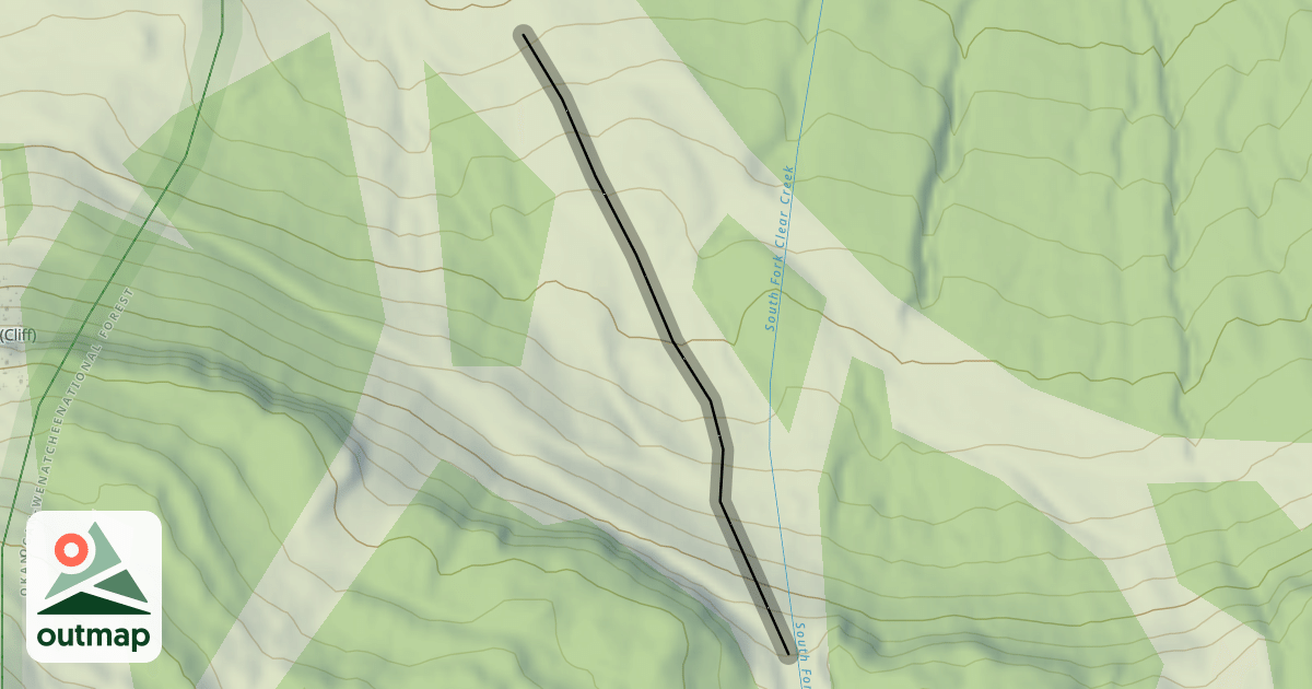 Map of Cascade Clifff