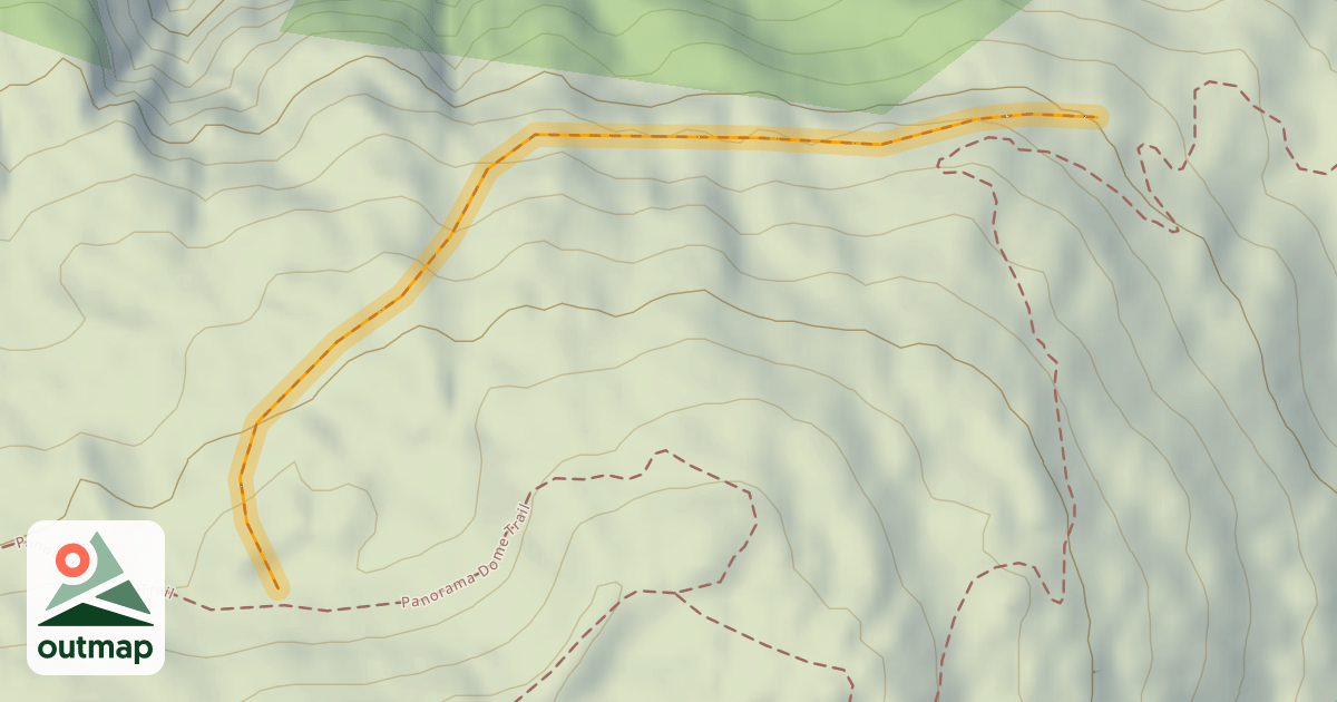 Map of Inside Cliff Boundary Run