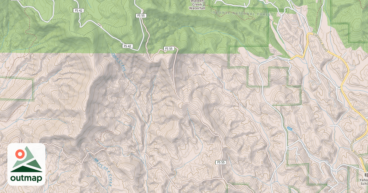 Map of HORSESHOE RIDGE