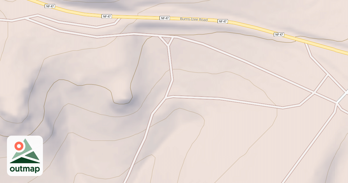 Map of Radar Hill OHV Trails