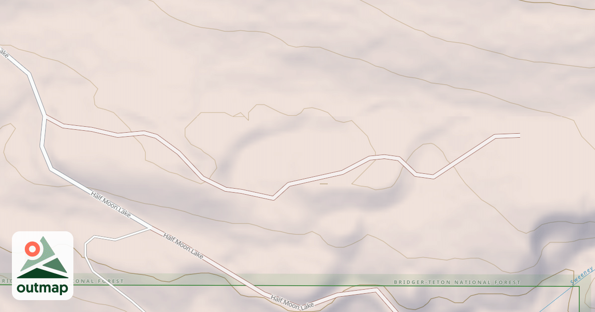 Map of HALF MOON LAKE