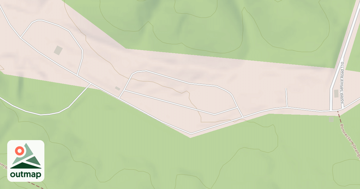 Map of H.F. A SITES 1-16 ACCESS