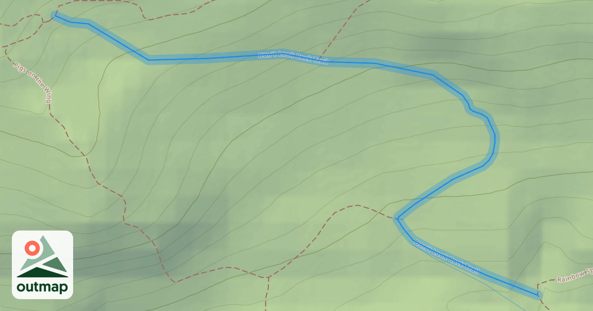 Map of Don't Look Back Trail