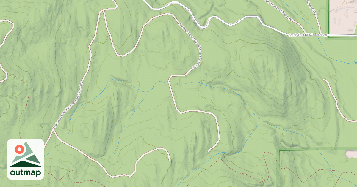 Map of HOSMER CREEK
