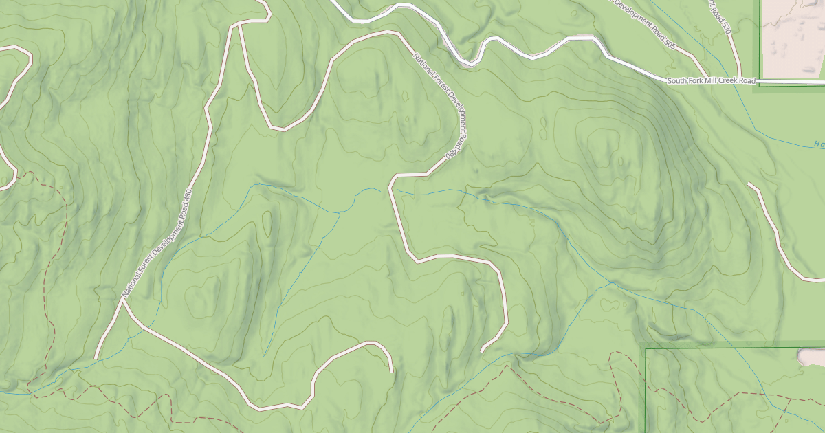 Map preview of HOSMER CREEK