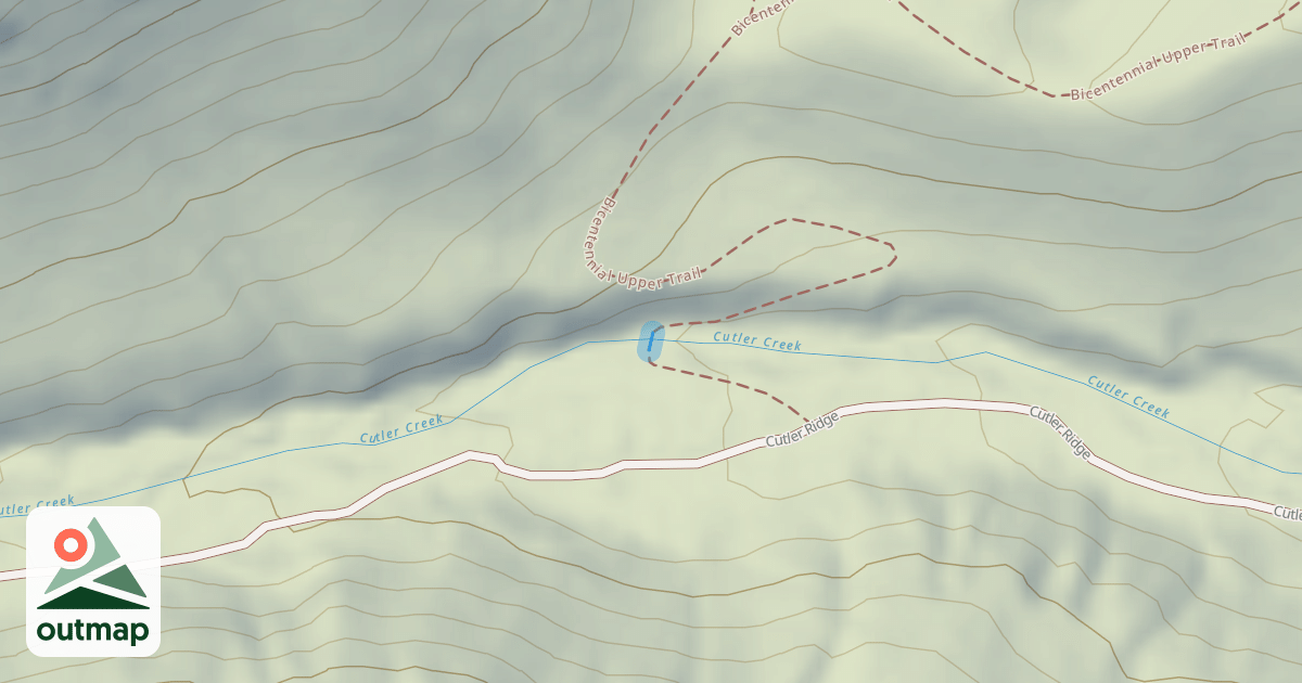 Map of Bicentennial Middle Trail