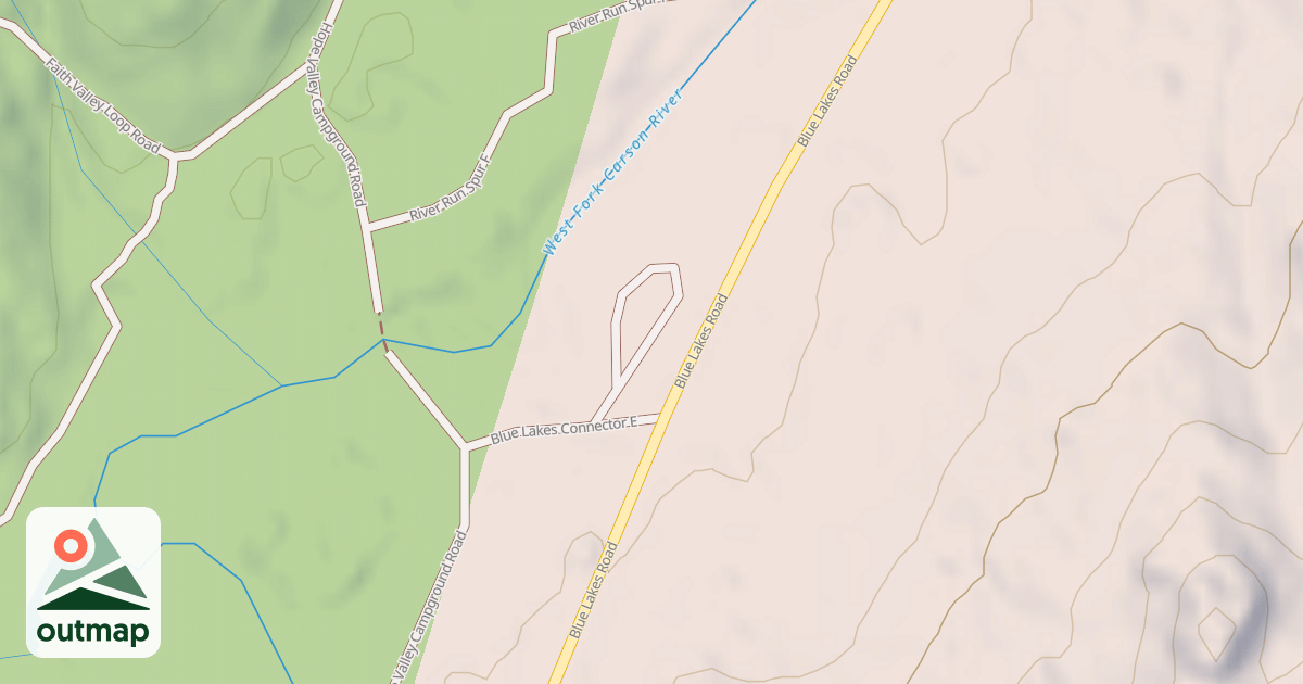 Map of BLUE LAKES LOOP F