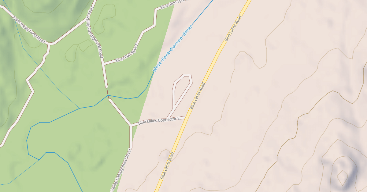 Map preview of BLUE LAKES LOOP F