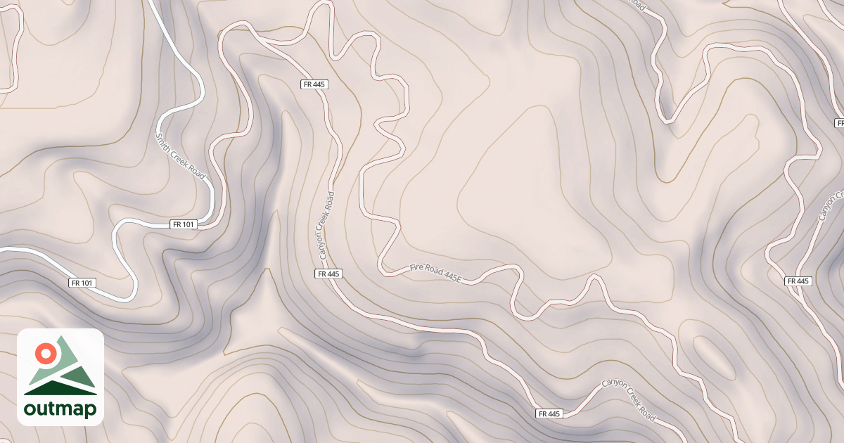 Map of CANYON CREEK