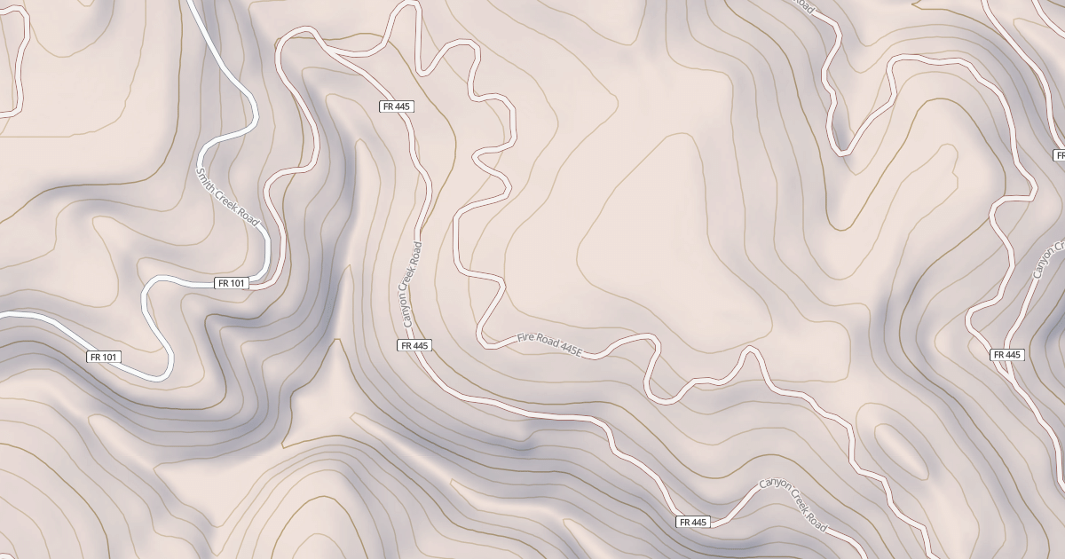 Map preview of CANYON CREEK