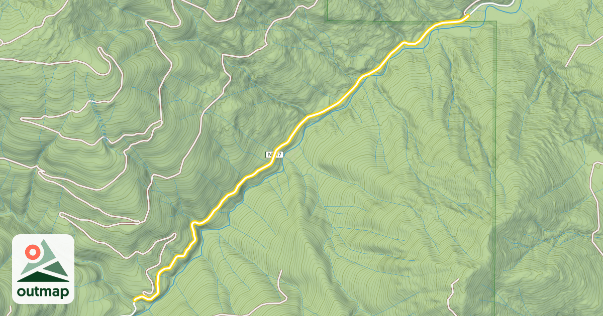 Map of Finney-Cumberland Road
