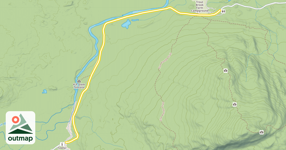 Map of Park Tote Road