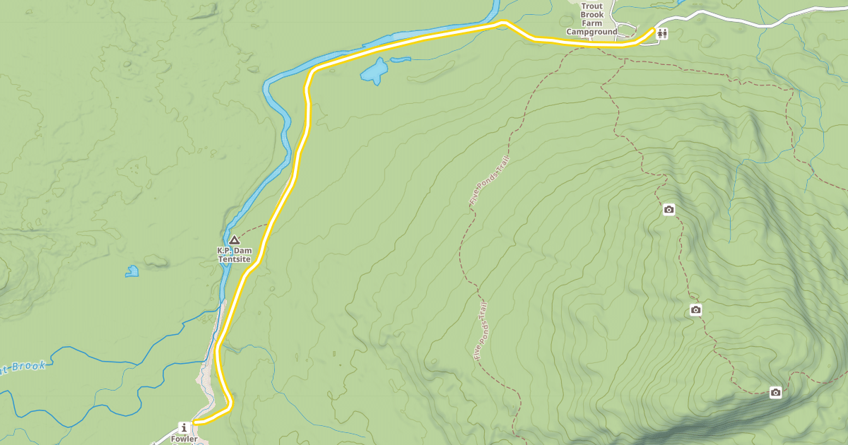 Map preview of Park Tote Road