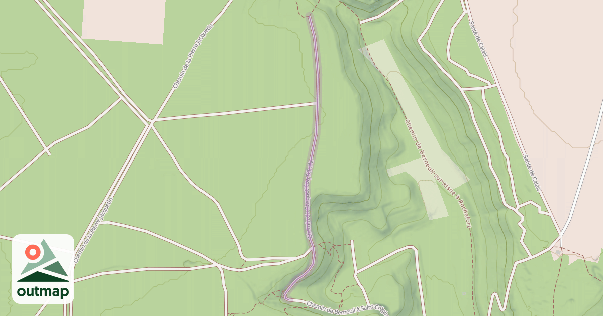 Map of Chemin du Bosquet Coq D'Inde
