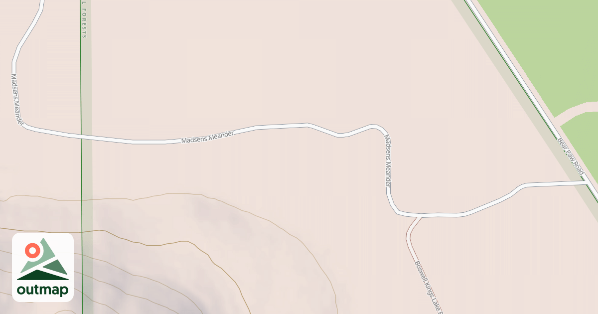 Map of BOSWELL KINGS LAKE B