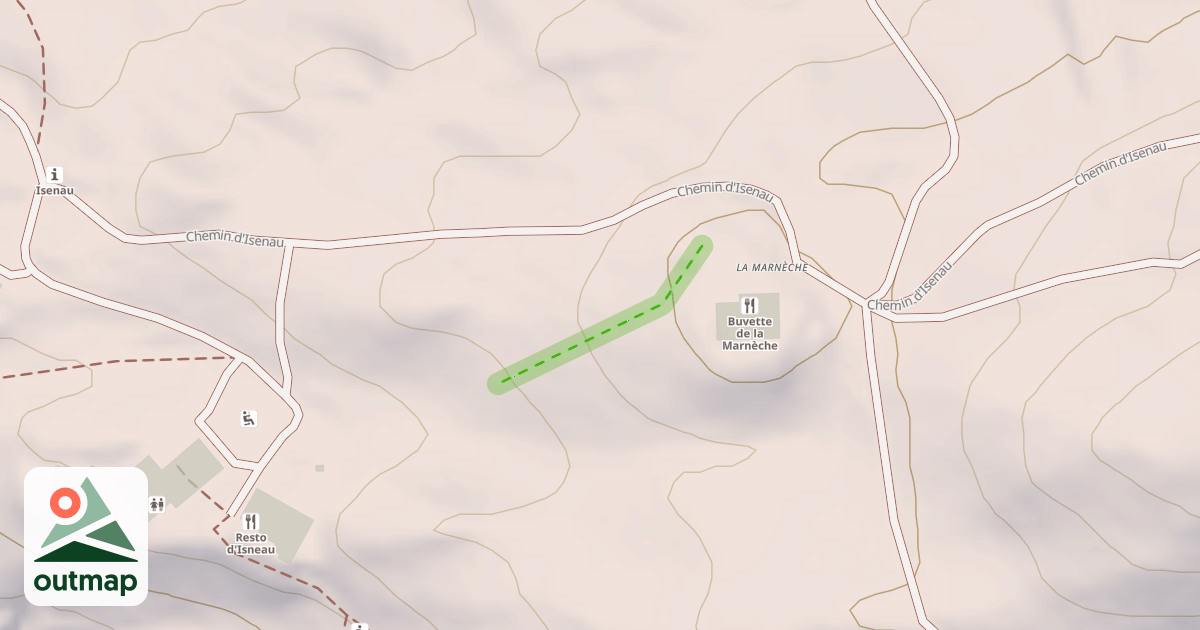 Map of (abandonné) piste