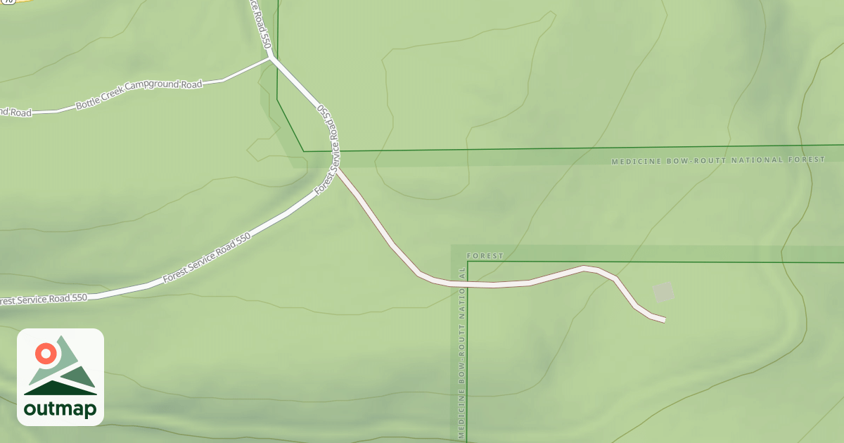 Map of HOG PARK SPUR 1R