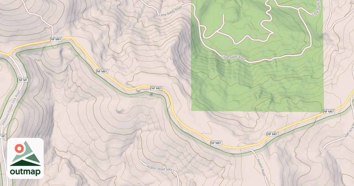 Map of LOW GAP-BALD MTN.