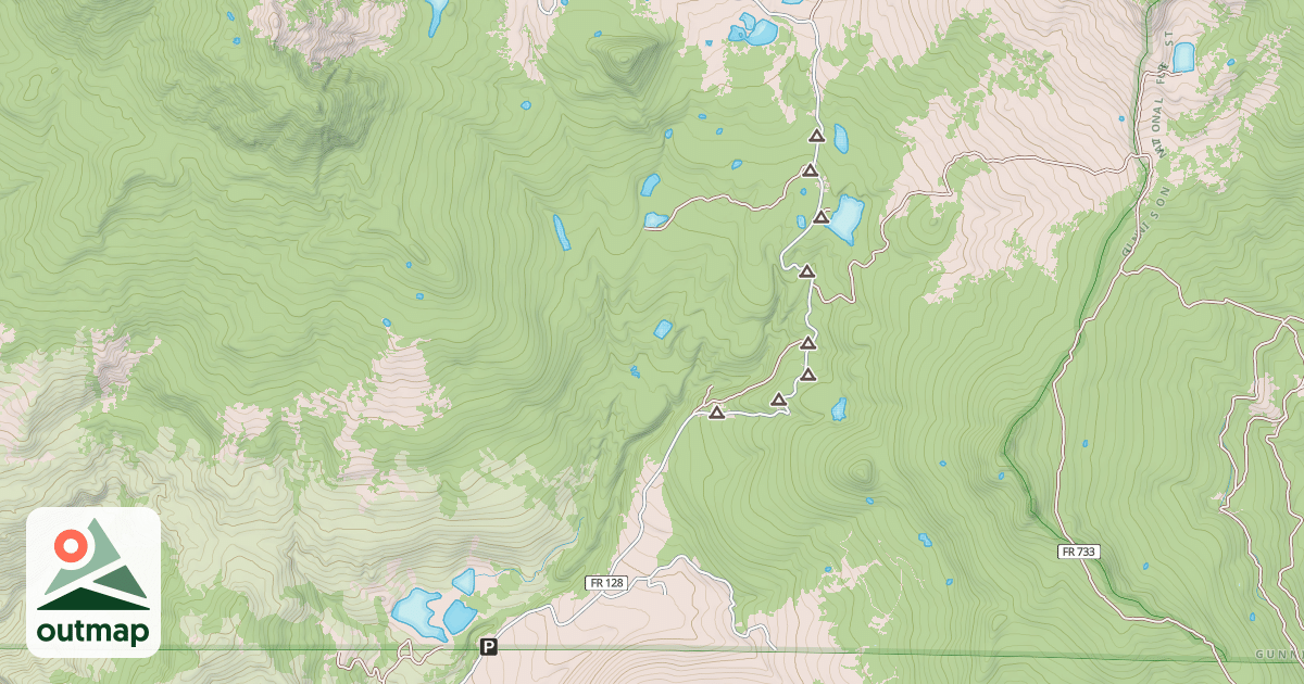 Map of LEROUX CREEK