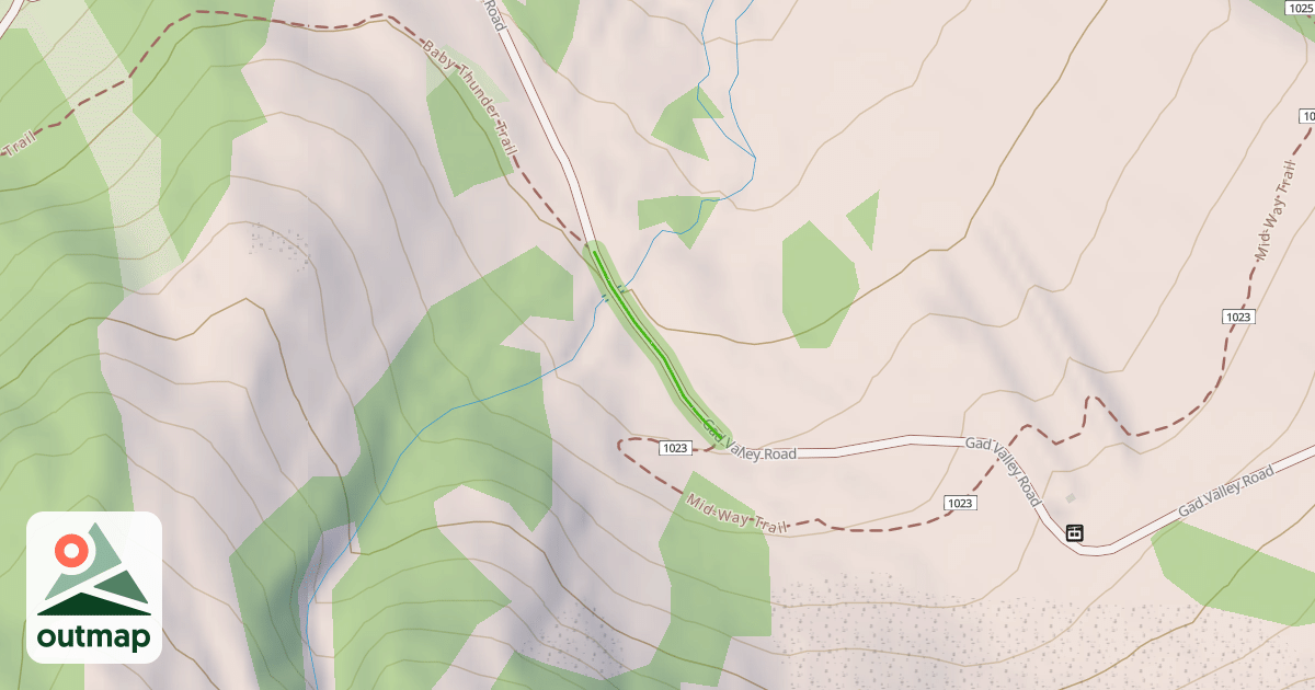 Map of Gad Valley Road