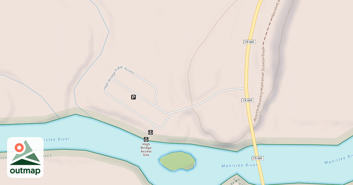 Map of HIGH BRIDGE RIVER ACCESS
