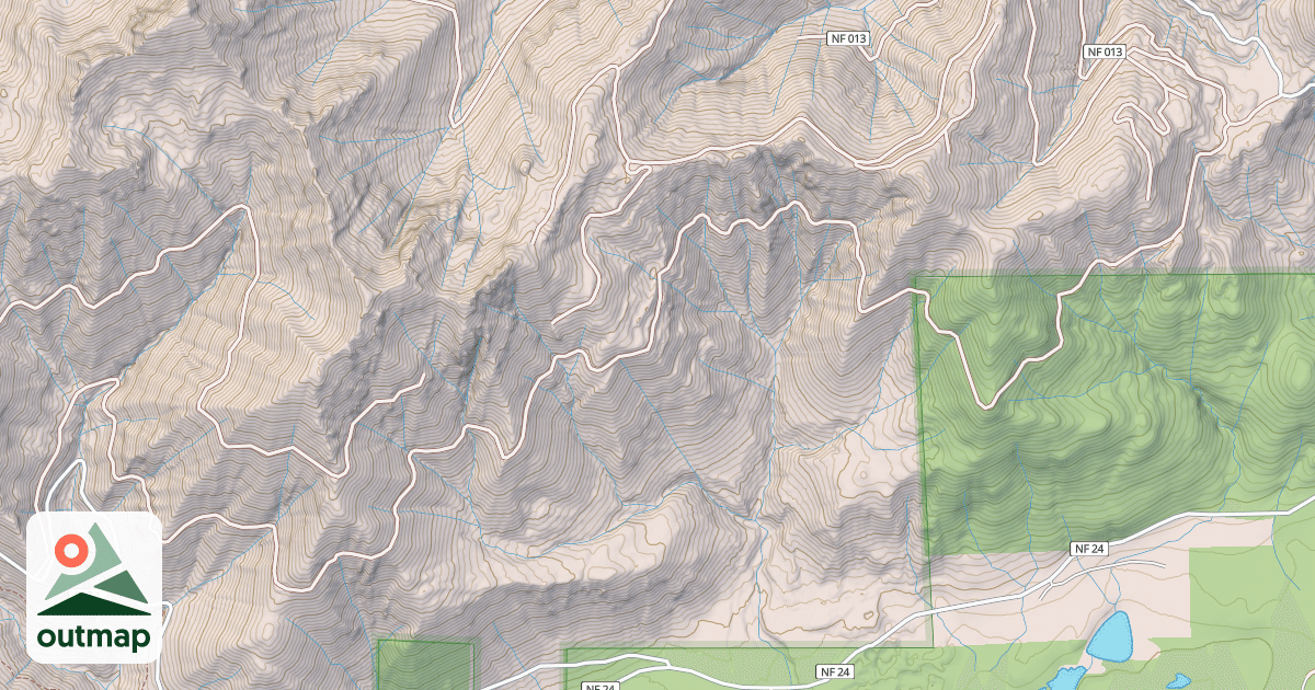 Map of USFS Motor Vehicle Use Map Roads {C25BB936-EA1C-4B1E-A27B-F1C6311D97A6}