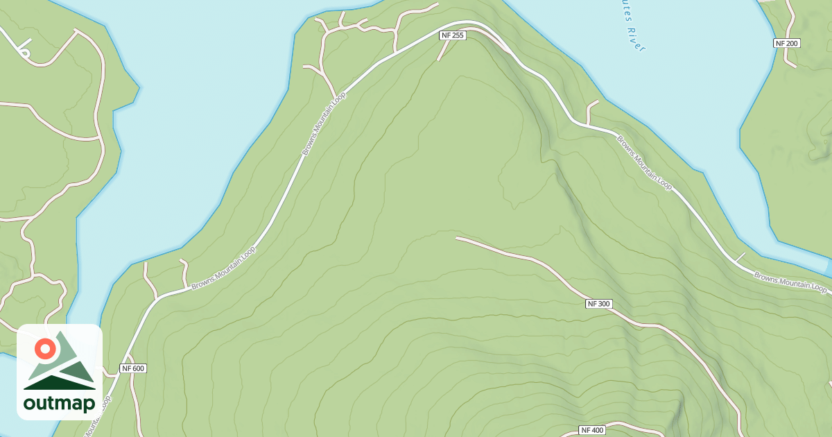 Map of BROWNS MTN LOOP