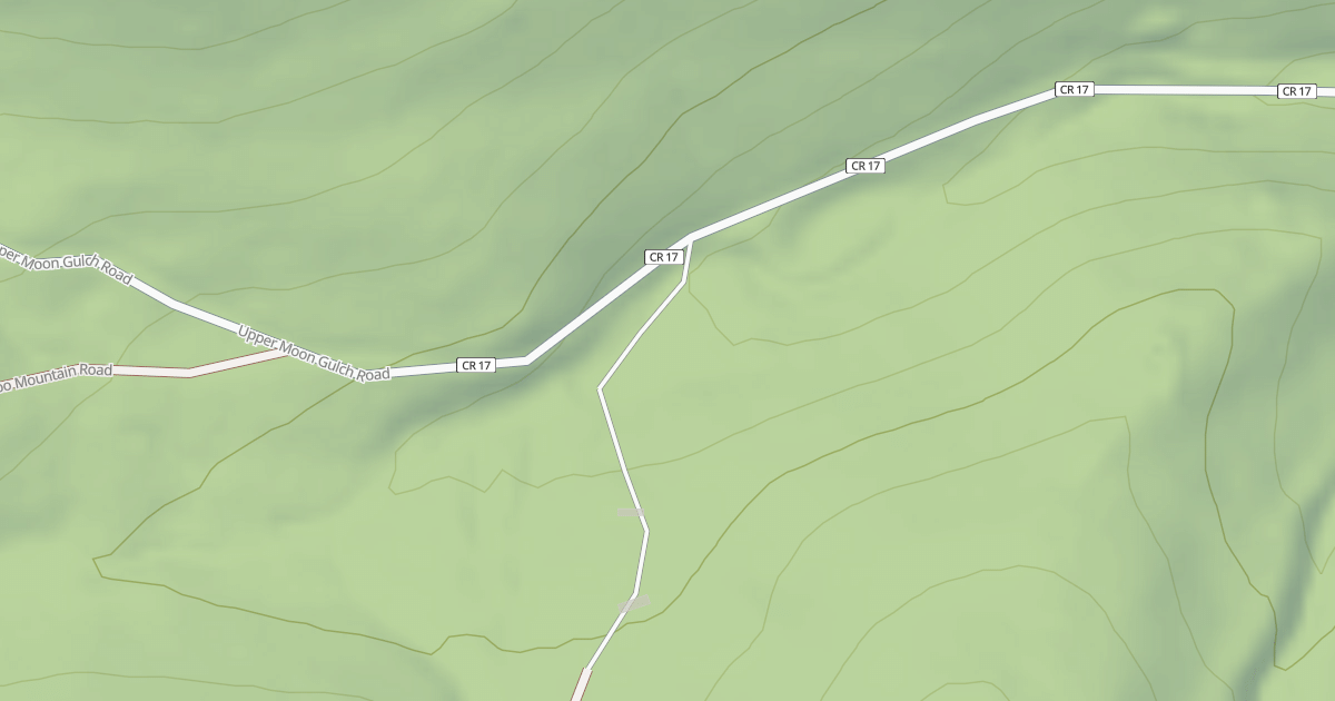 Map preview of MOON GULCH SPUR